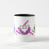 色数々ののトンボインスパイアイのコーヒーマグ マグカップ (中央)