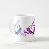 色数々ののトンボインスパイアイのコーヒーマグ マグカップ (正面左)