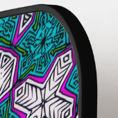 色数々ののドードル ピックルボールラケット (左詳細)