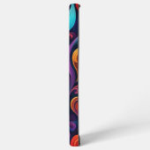 色数々ののハートと花 SAMSUNG GALAXYケース (左側面)