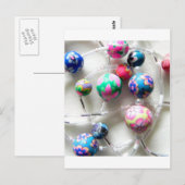 色数々ののビーズのネックレス ポストカード (正面/裏面)