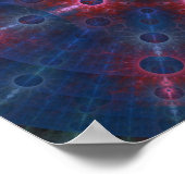 色数々ののフラクタル壁画 ポスター (角)