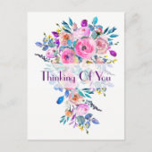 色数々ののフローラの考えブーケ ポストカード (正面)