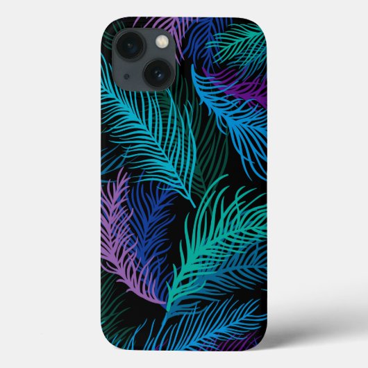 色数々ののヤシ葉 Case-Mate iPhoneケース (裏面)