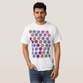 色数々ののユニオンジャック/フラグTシャツ Tシャツ (正面フル)