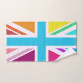 色数々ののユニオン・ジャック/国旗 ハンドタオル (ハンドタオル)