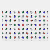 色数々ののレディバード ラッピングペーパーシート (正面2)