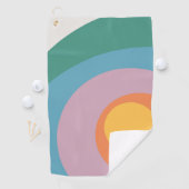 色数々ののレトロスタイル円 ゴルフタオル (インサイチュ)