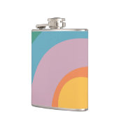 色数々ののレトロスタイル円 フラスク (左)