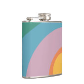 色数々ののレトロスタイル円 フラスク (右)