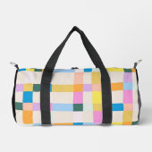 色数々のの両面プリント ダッフルバッグ (正面)