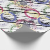 色数々のの丸 ラッピングペーパー (角)