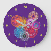 色数々のの丸 ラージ壁時計 (正面)