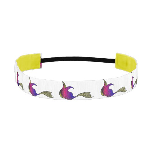 色数々のの人魚の尾のヘッドバンド アスレチックヘッドバンド (正面)