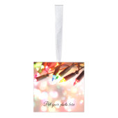 色数々のの光 キューブオーナメント (右)