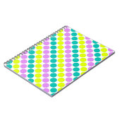 色数々のの大水玉模様60年代 ノートブック (左側)