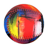 色数々のの女の子野球 野球ボール (正面左)