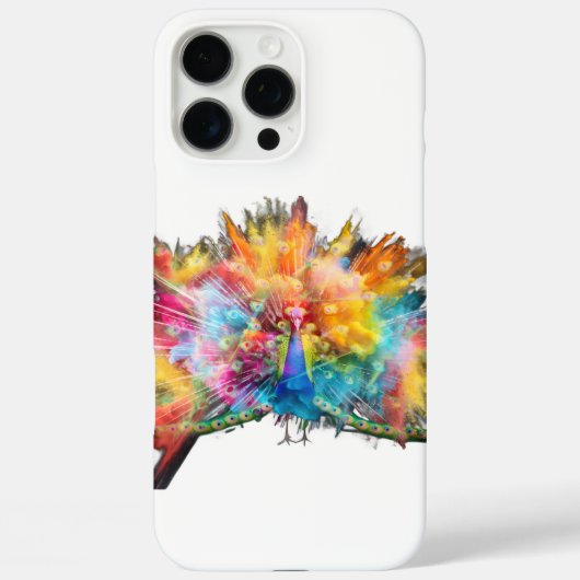 色数々のの孔雀Iフォンのケース Case-Mate iPhoneケース (裏面)