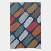 色数々のの小石 キッチンタオル (縦)