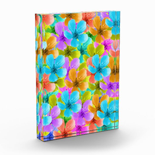 色数々のの春の花 フォトブロック (左)