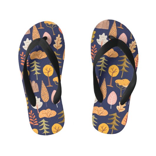 色数々のの木：中秋ヴィンテージ キッズビーチサンダル (フットベッド)