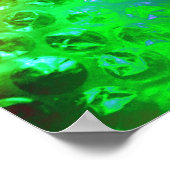 色数々のの泡の包み ポスター (角)