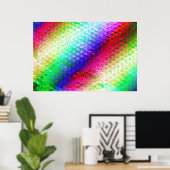 色数々のの泡の包み ポスター (ホームオフィス)