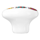 色数々のの熱帯魚サンダー_コーブ セラミックノブ (側面)