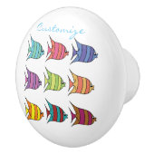 色数々のの熱帯魚サンダー_コーブ セラミックノブ (右)