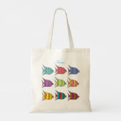 色数々のの熱帯魚サンダー_コーブ トートバッグ (裏面)