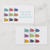 色数々のの熱帯魚サンダー_コーブ 名刺 (正面/裏面)