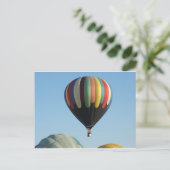 色数々のの熱気球 ポストカード (スタンド正面)