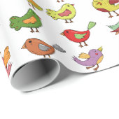 色数々のの甘いソングバードThunder_Cove 1 ラッピングペーパー (ロールコーナー)