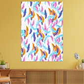 色数々のの羽 キャンバスプリント (インサイチュ (リビング))
