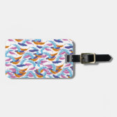 色数々のの羽 ラゲッジタグ (正面横)