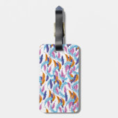 色数々のの羽 ラゲッジタグ (裏面縦)