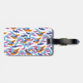 色数々のの羽 ラゲッジタグ (裏面横)