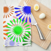 色数々のの花 キッチンタオル (四つ折り)