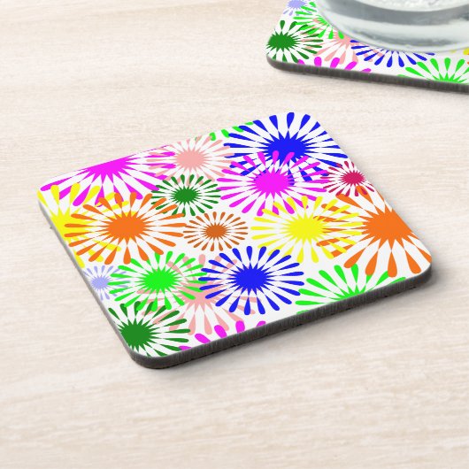 色数々のの花 コースター (左側)