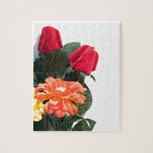 色数々のの花 ジグソーパズル (縦)