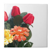 色数々のの花 タイル (正面)