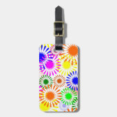 色数々のの花 ラゲッジタグ (正面縦)