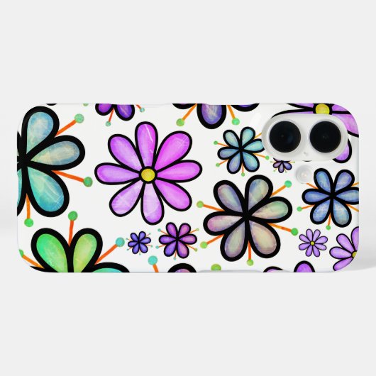 色数々のの花 Case-Mate iPhoneケース (裏面 (横))