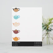 色数々のの茶ケトル レターヘッド (スタンド正面)