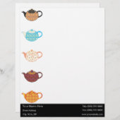 色数々のの茶ケトル レターヘッド (正面/裏面)