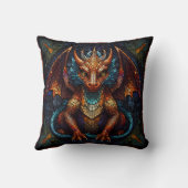 色数々のの虹の竜 クッション (裏面)