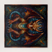 色数々のの虹の竜 ジグソーパズル (横)