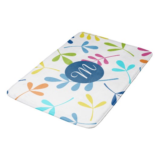 色数々のの詰め合わ離れせたデザイン(パーソナライズされた) バスマット (アングル)