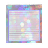 色数々のの輝き ノートパッド (正面)