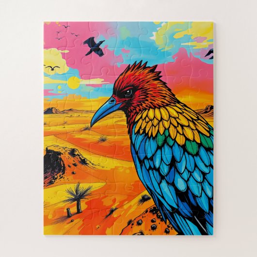 色数々のの鳥の子供 ジグソーパズル (縦)